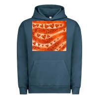 Pigment Midnight Navy orange glitter heart Urban Hoodie - JahusDesignShop