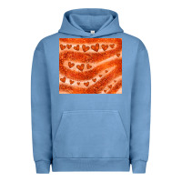 Pigment Pebble Blue orange glitter heart Urban Hoodie - JahusDesignShop