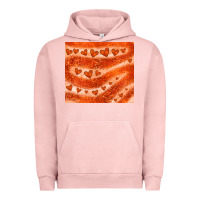 Pigment Salmon orange glitter heart Urban Hoodie - JahusDesignShop