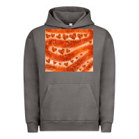 Pigment Tornado orange glitter heart Urban Hoodie - JahusDesignShop