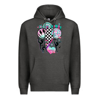 Charcoal Heather retro dance Premium Hoodie - JahusDesignShop