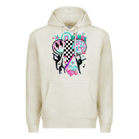 Oatmeal Heather retro dance Premium Hoodie - JahusDesignShop