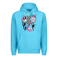 Ocean Blue retro dance Premium Hoodie - JahusDesignShop