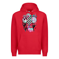 Red retro dance Premium Hoodie - JahusDesignShop