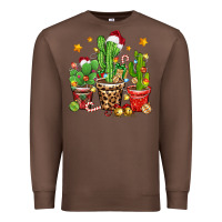 Chestnut Christmas cactus Premium Sweatshirt - Zillion Design Studio