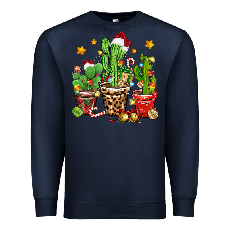 Christmas Cactus Premium Sweatshirt by Zillion Design Studio | Teevron