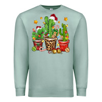 Seafoam Christmas cactus Premium Sweatshirt - Zillion Design Studio