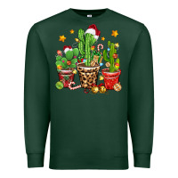 Sports Green Christmas cactus Premium Sweatshirt - Zillion Design Studio