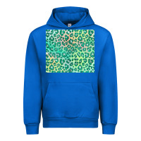 Cobalt green leopard glitter Urban Hoodie - JahusDesignShop