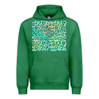 Emerald green leopard glitter Urban Hoodie - JahusDesignShop