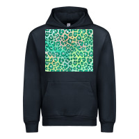 Navy green leopard glitter Urban Hoodie - JahusDesignShop