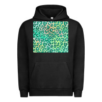 Pigment Black green leopard glitter Urban Hoodie - JahusDesignShop