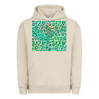 Pigment French Oak green leopard glitter Urban Hoodie - JahusDesignShop