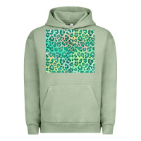 Pigment Oil Green green leopard glitter Urban Hoodie - JahusDesignShop