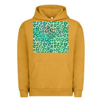 Pigment Peanut Butter green leopard glitter Urban Hoodie - JahusDesignShop