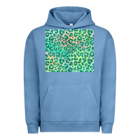 Pigment Pebble Blue green leopard glitter Urban Hoodie - JahusDesignShop