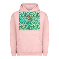 Pigment Salmon green leopard glitter Urban Hoodie - JahusDesignShop