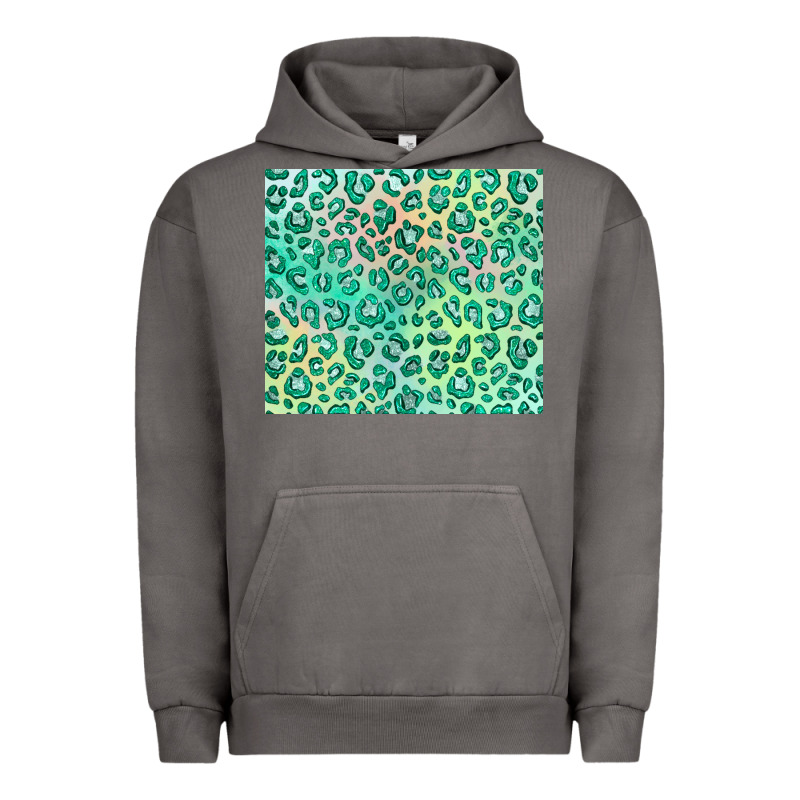 Green Leopard Glitter Urban Hoodie by JahusDesignShop | Teevron