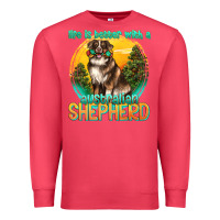 Cardinal life is better with a australian shepherd Premium Sweatshirt - texasbilliewilder