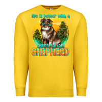Lemon life is better with a australian shepherd Premium Sweatshirt - texasbilliewilder