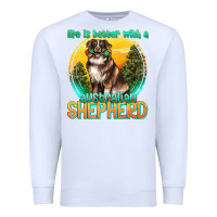 White life is better with a australian shepherd Premium Sweatshirt - texasbilliewilder