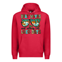 Cardinal boat waves sun rays aint nothing like lake days Premium Hoodie - AdoDesignShop