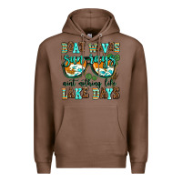 Chestnut boat waves sun rays aint nothing like lake days Premium Hoodie - AdoDesignShop