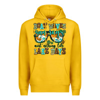 Lemon boat waves sun rays aint nothing like lake days Premium Hoodie - AdoDesignShop
