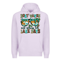 Lilac boat waves sun rays aint nothing like lake days Premium Hoodie - AdoDesignShop