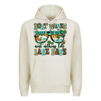 Oatmeal Heather boat waves sun rays aint nothing like lake days Premium Hoodie - AdoDesignShop
