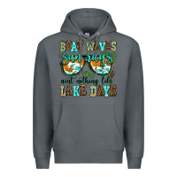 Rock boat waves sun rays aint nothing like lake days Premium Hoodie - AdoDesignShop