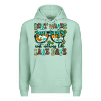 Seafoam boat waves sun rays aint nothing like lake days Premium Hoodie - AdoDesignShop