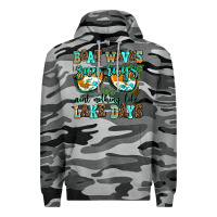 Slate Camo boat waves sun rays aint nothing like lake days Premium Hoodie - AdoDesignShop