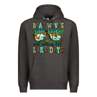Smoke boat waves sun rays aint nothing like lake days Premium Hoodie - AdoDesignShop
