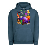 Pigment Midnight Navy zombie nurse   halloween Urban Hoodie - AdoDesignShop