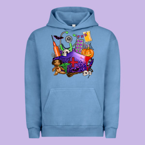 Zombie Nurse   Halloween Urban Hoodie Designed By Adodesignshop