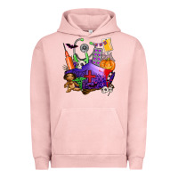 Pigment Salmon zombie nurse   halloween Urban Hoodie - AdoDesignShop