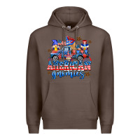 Coffee American truck gnomes Premium Hoodie - AdoDesignShop