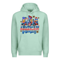 Seafoam American truck gnomes Premium Hoodie - AdoDesignShop