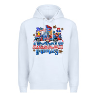 White American truck gnomes Premium Hoodie - AdoDesignShop