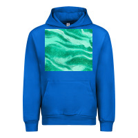 Cobalt green glitter Urban Hoodie - JahusDesignShop