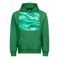 Emerald green glitter Urban Hoodie - JahusDesignShop