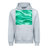 Heather Grey green glitter Urban Hoodie - JahusDesignShop