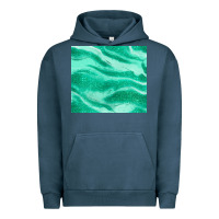 Pigment Midnight Navy green glitter Urban Hoodie - JahusDesignShop