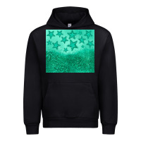 Black green glitter star Urban Hoodie - JahusDesignShop