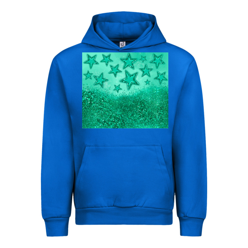 Green Glitter Star Urban Hoodie by JahusDesignShop | Teevron
