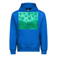 Cobalt green glitter star Urban Hoodie - JahusDesignShop