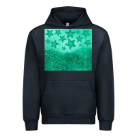 Navy green glitter star Urban Hoodie - JahusDesignShop
