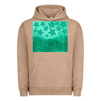 Pigment Burro green glitter star Urban Hoodie - JahusDesignShop