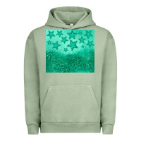 Pigment Oil Green green glitter star Urban Hoodie - JahusDesignShop